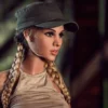 Sofia SEX DOLL Cute Golden Braided Female Soldier 5′ 5″ (166cm)